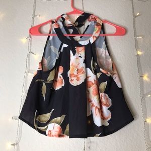 Floral Flowy Crop Top